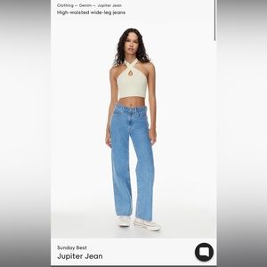 Aritzia Sunday Best Jupiter Jeans